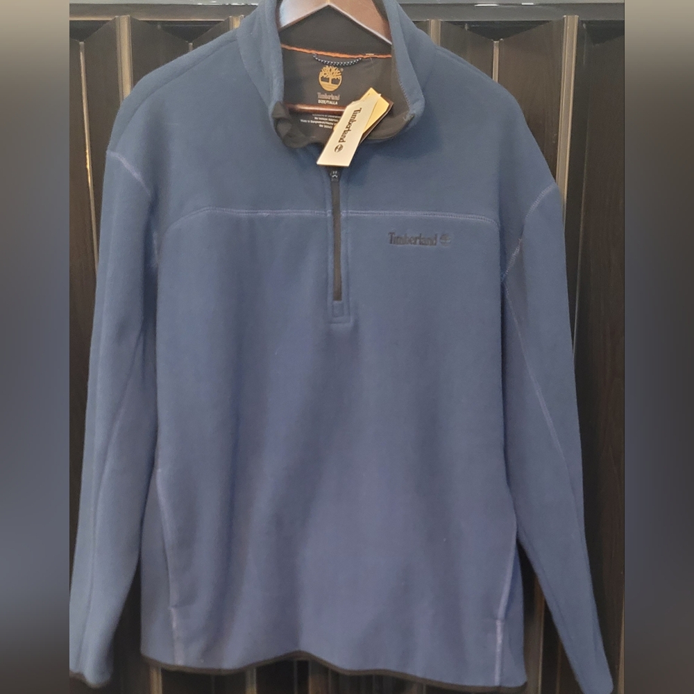 NWT Timberland Navy Quarter-Zip Fleece XL